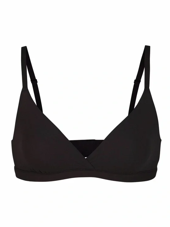 NWT SKIMS Fits Everybody Crossover Bralette Onyx Black XL - Picture 2 of 5